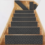 ROMROL Stair Treads Non-Slip for Wooden Steps 8”x30 15Pcs in Pack Carpet Step Mats Indoor for Kids Elders Pets @ $22.79