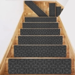 ROMROL Stair Treads Non-Slip for Wooden Steps 8”x30 15Pcs in Pack Carpet Step Mats Indoor for Kids Elders Pets @ $22.79