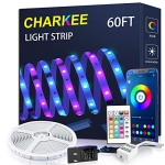 CHARKEE 60ft LED Strip Lights @ $9.97