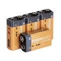 Amazon Basics 4 Units Pack 9 Volt Performance All-Purpose Alkaline Batteries @ $4.41