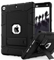 Rantice iPad 9th Generation Case, iPad 8th Generation Case, iPad 7th Generation Case, Hybrid Shockproof Rugged Drop Protection Cover with Kickstand for iPad 10.2” 2021/2020/2019 Released (Black)