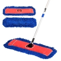 Alpine Industries Heavy Duty Microfiber Mop Set – Dry Mop for Dirt Dust for Clean Hardwood Floor @ $22.01