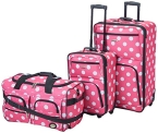 Rockland Vara Softside 3-Piece Upright Luggage Set @ $65.50