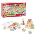 CoComelon 51-piece Classic ABC Wooden Block Set, Preschool Building Toys, Learning and Education, Officially Licensed Kids Toys for Ages 18 Month, Amazon Exclusive @ $16.37