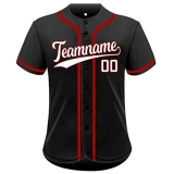 Custom Baseball Jersey for Men Women Double-Sided Stitched Name & Number Personalized Baseball Stuff Sports Costume Black&White&Red @ $12.00