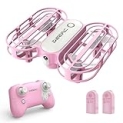 DEERC D11 Drone for Kids and Beginners, Kids Drone with LED Features Toss to Launch, Circle Fly, 3D Flip, 3 Speeds, 2 Rechargeable Batteries for 16mins, Great Gifts Toys for Boys and Girls (Pink) @ $9.90