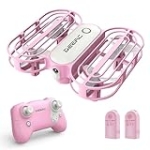 DEERC D11 Drone for Kids and Beginners, Kids Drone with LED Features Toss to Launch, Circle Fly, 3D Flip, 3 Speeds, 2 Rechargeable Batteries for 16mins, Great Gifts Toys for Boys and Girls (Pink) @ $9.90
