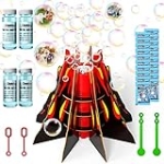 Bennol Bubble Machine for Kids, Volcano Toys Automatic Bubbles Blower Maker with Colorful Light High Output for Toddlers, Summer Outdoor Toys Party Birthday Gift for Boys Girls @ $6.25