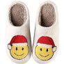 Rhyme-Zeal Women’s Christmas Slippers Smiling Face Slippers Non-slip Indoor Household Shoes For WenSoft Warm Cotton Slippers Memory Cotton Slippers Women’ Fluffy Cute Home Slippers @ $10.00