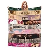 Music Album Cover Singer Blanket Plush Super Soft Blankets All Seasons Flannel Throw Blanket for Bedroom Bed Living Room Sofa Couch 50×40 Inches @ $22.00