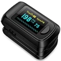 Fingertip Pulse Oximeter Blood Oxygen Saturation Monitor, Heart Rate and Fast Spo2 Reading Oxygen Meter with OLED Screen AAA Batteries @ $9.99 ($9.99 / Count)