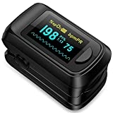 Fingertip Pulse Oximeter Blood Oxygen Saturation Monitor, Heart Rate and Fast Spo2 Reading Oxygen Meter with OLED Screen AAA Batteries @ $9.99 ($9.99 / Count)