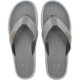 COFACE Flip Flops for Men Summer Beach Thong Sandals casual Leather Flipflops Toe Post Sandals Sport Athletic Flip-Flop Rubber Sole Grey Size 10