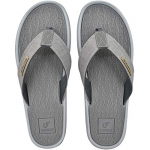 COFACE Flip Flops for Men Summer Beach Thong Sandals casual Leather Flipflops Toe Post Sandals Sport Athletic Flip-Flop Rubber Sole Grey Size 10