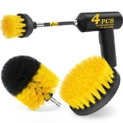Holikme 4Pack Drill Brush Power Scrubber Cleaning Brush Extended Long Attachment Set All Purpose Drill Scrub Brushes Kit for Grout @ $7.60