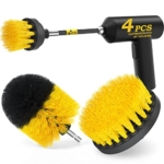 Holikme 4Pack Drill Brush Power Scrubber Cleaning Brush Extended Long Attachment Set All Purpose Drill Scrub Brushes Kit for Grout @ $7.60