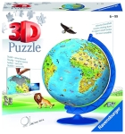 Ravensburger Children’s World Globe 180 Piece 3D Jigsaw Puzzle for Kids and Adults – Easy Click Technology Means Pieces Fit Together Perfectly @ $14.99
