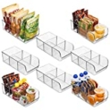 ClearSpace Plastic Pantry Organization and Storage Bins with Dividers – Perfect Kitchen Organization or Kitchen Storage – Fridge Organizer, Refrigerator Organizer Bins, Cabinet Organizers @ $49.99