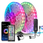 Nexillumi 65.6ft LED Lights for Bedroom Music Sync Color Changing RGB LED Strip Rope Lights 44-Key Remote @ $15.87