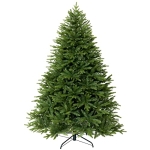 Frojuly Artificial Christmas Tree 6ft Outdoor Unlit Unique Fake Full Tall Green Xmas Tree No Lights with 1124PVC 200PE Branch Tips-Foldable Metal Stand-Easy Setup-Holiday Outside and Indoor Decor @ $49.99