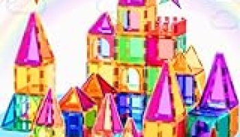 PLUMIA Magnets for Kids Learning Toys Magnetic Building Blocks Educational Toddler Toys Magnetic Tiles STEM Toys Gift for 3 4 5 Year Olds Boys and Girls @ $20.99