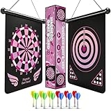 ALREMXUO Gifts for 6 7 8 9 10 11 12 13 14 15 16 Years Old Girl, Magnetic Dart Board for Kids, Teen Gift Ideas for Christmas, Birthday, Toys for Girls @ $9.99