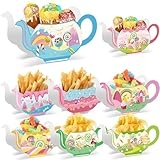ABILITH 8 Pcs Tea Party Decorations Centerpiece Birthday Mothers Day Floral Teapot Centerpiece for Floral, Boba Tea Party Decorations For Little Girls And Adults (Candy-teapot) @ $3.49