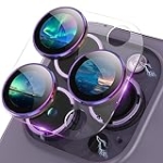 Actgan Design for iPhone 16 Pro/iPhone 16 Pro Max/iPhone 14 Pro/iPhone 14 Pro Max Camera Lens Protector [Full Coverage] [HD Night Shooting] 9H Tempered Glass Clear Acrylic Colorful @ $3.99