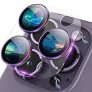 Actgan Design for iPhone 16 Pro/iPhone 16 Pro Max/iPhone 14 Pro/iPhone 14 Pro Max Camera Lens Protector [Full Coverage] [HD Night Shooting] 9H Tempered Glass Clear Acrylic Colorful @ $3.99