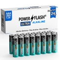 POWER FLASH 24 Count AAA Batteries @ $4.56
