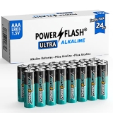POWER FLASH 24 Count AAA Batteries @ $4.56