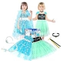 Fedio Dress up Clothes for Little Girls – Kids Dress up & Pretend Play Princess Dress up Trunk Costume for Girls 3-6 Years @ $14.40