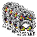 Pack 4PCS Autism Mom Life Stickers Mama Proud Waterproof Vinyl Decals Decor Laptop Luggage Tablet Car Truck Window Scrapbook Skateboard Bumper Helmet Tumbler Gifts for Moms @ $2.97