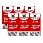 GREAT ART Photo Wallpaper Paste 6 pcs – for Wallpapering Ideal for Installing Wall Pictures Wallpaper Posters Photo Posters Wallcoverings – High Adhesive Strength 6 x 200 g) @ $15.71