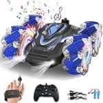 LOOZIX New Gesture Sensing RC Stunt Car with Lights Music, Hand Gesture Remote Control Car 360° Spins Double Side Twisted Glove Controlled RC Car Birthday Gifts Toys for 6 7 8 9 10 11 12 year old boys @ $10