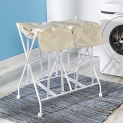 Honey-Can-Do Double Bounce Back Hamper – Foldable 2 Bag Laundry Sorter on Wheels with Lid @ $20.27