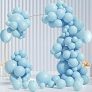 Light Blue Balloons Sky Blue Balloon Garland Arch Kit 110pcs Different Sizes 5/10/12/18 Inch for Blue Latex Balloon Garland Balloon Arch as Birthday Party Gender Reveal Wedding Anniversary Baby Shower @ $3.99