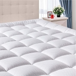 DOMICARE Queen Size Mattress Pad Cover Quilted Fitted Mattress Protector with Deep Pocket (8-21Inch) @ $22.50