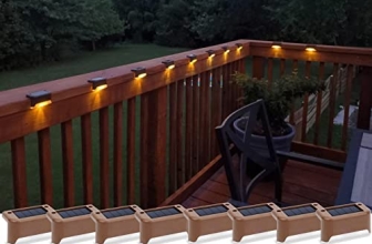 Solar Deck Lights 16 Pcs, Solar Step Lights Outdoor Waterproof Led Solar Fence Lamp for Steps,Fence,Deck,Railing and Stairs (Warm White)