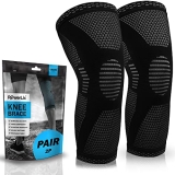 POWERLIX Knee Compression Sleeve (Pair) – Best Knee Brace for Knee Pain for Men & Women – Knee Support for Running @ $7.98