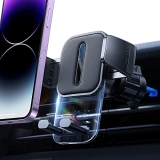 LISEN Car Phone Holder [Anti-Slip Silicone Design] Cell Phone Holder Car Universal Vent Phone Mount for Car with Clear Material Car Mount for iPhone 14 13 12 11 Pro Max Mini 8 7 6 Plus and More @ $6.95