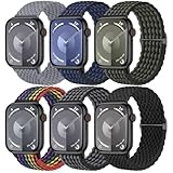 Odbeai Stretchy Bands Compatible with Apple Watch Bands for Men, Compatible with Apple Watch Bands 44mm 40mm 45mm 41mm 42mm 38mm 49mm Compatible with iWatch Series 9 8 7 6 5 4 3 2 1 SE Ultra/Ultra 2