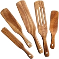 Wooden Spurtle Set – Set Of 5 Wooden Spurtles Kitchen Tools As Seen On Tv -the Perfect Sustainable Wooden Cooking Utensils For Non-stick Cooking – Kitchen Tools Wooden @ $5.59