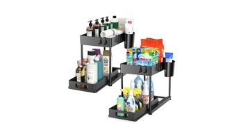 2-Pack Under Sink Organizer with Pull-Out Drawer @ $14.23