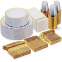 350 Piece Gold Dinnerware Set for 50 Guests @ $38.99-$41.49