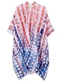 Moss Rose Women Summer Bikini Kimono Bathing Suit Cover Ups for Swimwear (E American Flag) @ $12.74