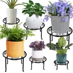 6 Pack Metal Plant Stand Indoor Outdoor Plants Holders-Flower Potted Stands Rack for Multiple Plants @ $22.99
