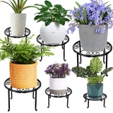 6 Pack Metal Plant Stand Indoor Outdoor Plants Holders-Flower Potted Stands Rack for Multiple Plants @ $22.99