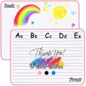 Dry Erase White Board for Kids – Mini Ruled Double Sided Whiteboard Portable Small Personal Handwriting Whiteboard Lap Board 9×12 inch for Children Home School (Pink)