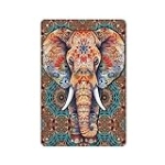 Vixerunt Mandala Elephant Vintage Aluminum metal Poster Sign Home Office Plant Room Wall Decor Kitchen Signs Funny Bar Decorations Art Poster 8×12 Inch @ $5.00
